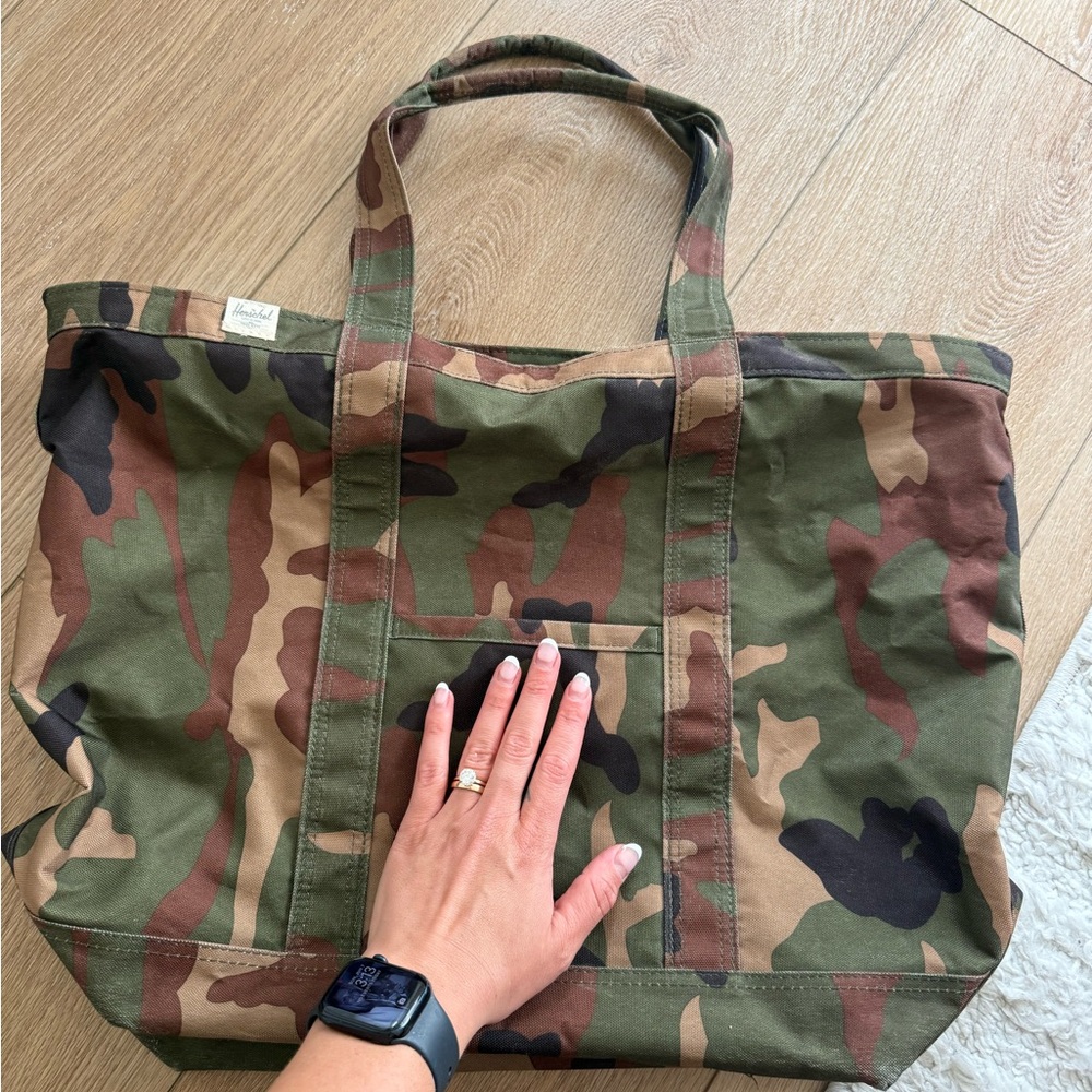 Herschel Supply Company Camouflage Duffel Tote - Green, Brown, Black